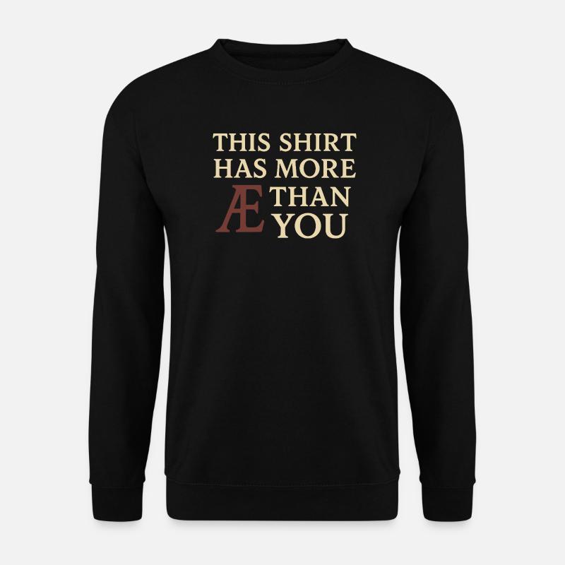 Altes Englisches Runenalphabet - Unisex Pullover - Schwarz