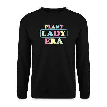 Pastel Lady Plant Ära - Unisex Pullover - Schwarz - Vorne - Alina (178cm) & Michal (187cm)