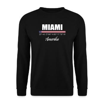 Miami - Sweat-shirt Unisexe - noir - Devant - Alina (178cm) & Michal (187cm)