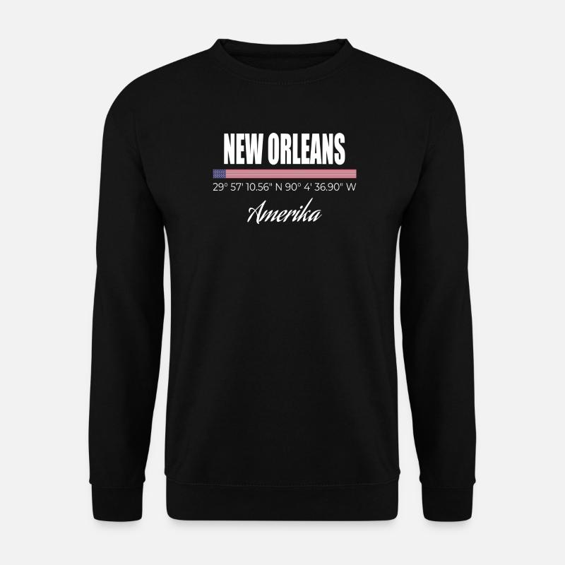 New Orleans - Unisex Pullover - Schwarz