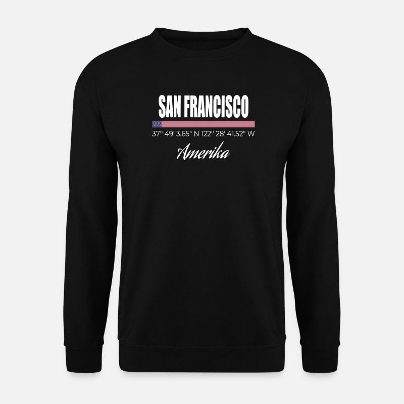 San Francisco - Unisex Pullover - Schwarz
