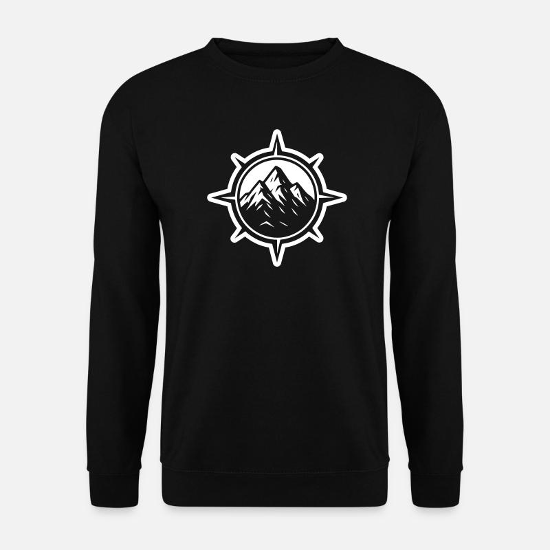 Compass Mountains - Unisex Sweatshirt - black