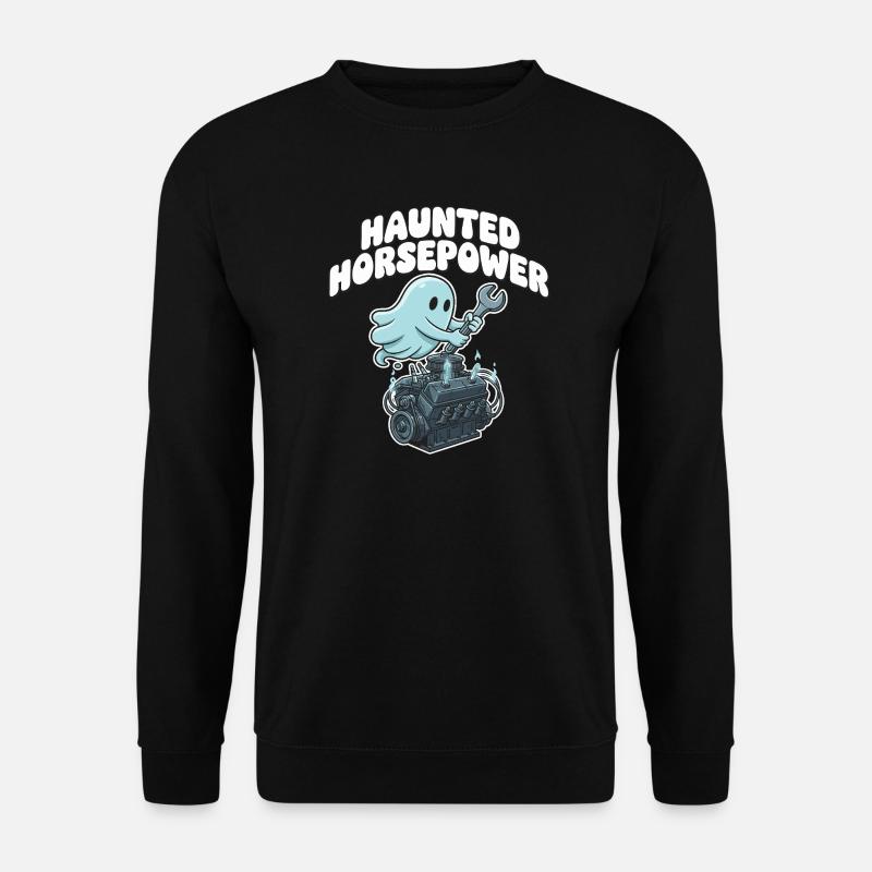 Dessin animé Ghost Engine Hanting Engine - Sweat-shirt Unisexe - noir