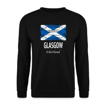 Glasgow - Sweat-shirt Unisexe - noir - Devant - Alina (178cm) & Michal (187cm)