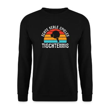 Tenues de tennis de table Cadeaux pour joueurs de tennis de table - Sweat-shirt Unisexe - noir - Devant - Alina (178cm) & Michal (187cm)