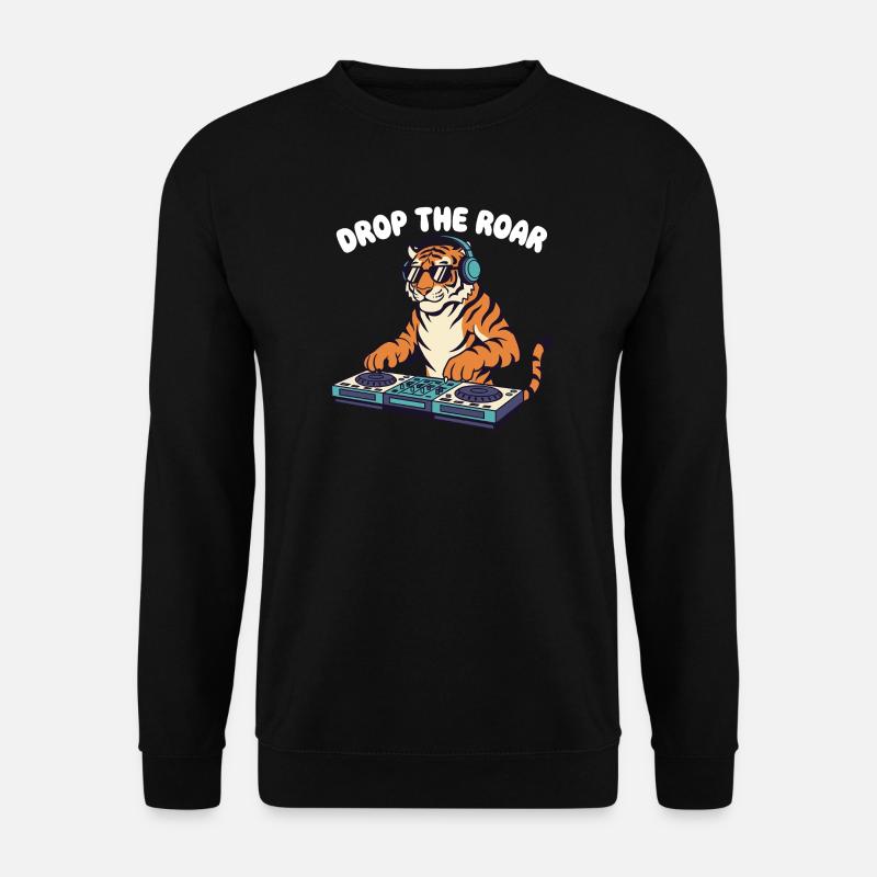 Tiger DJ: Drop the Roar - Unisex Sweatshirt - black