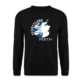 Perth - Unisex Pullover - Schwarz - Vorne - Alina (178cm) & Michal (187cm)