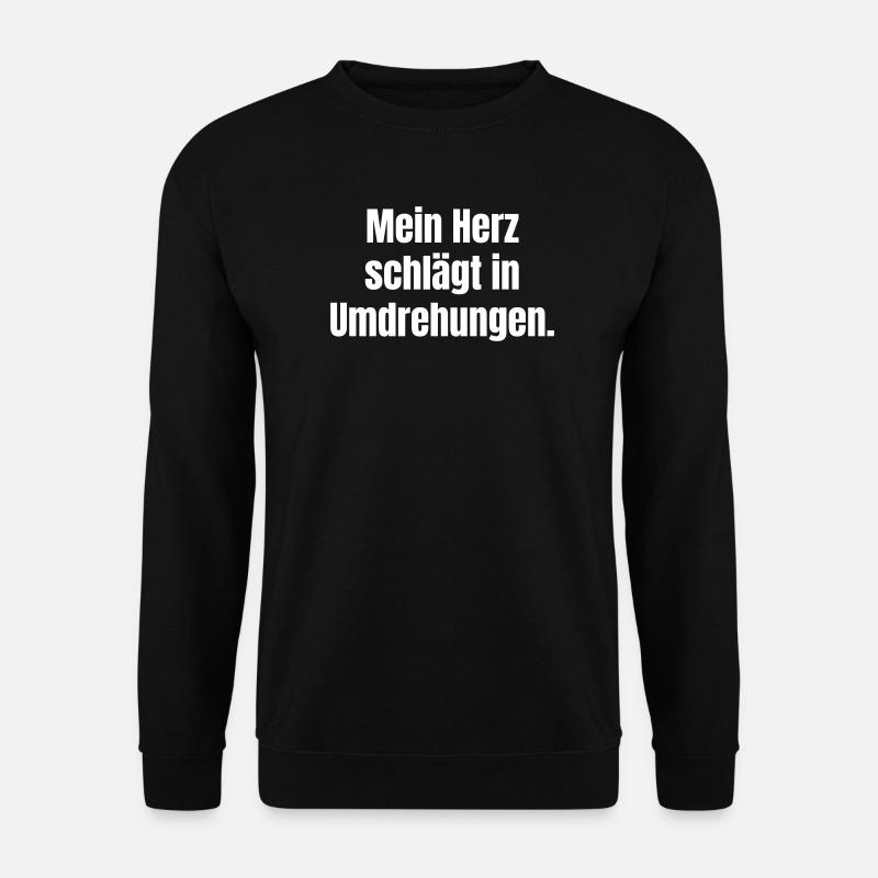 Mein Herz schlägt in Umkehrungen - Unisex Pullover - Schwarz