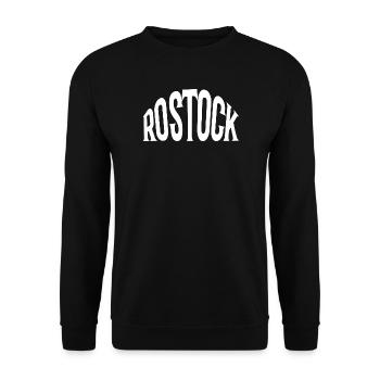 Rostock - Sweat-shirt Unisexe - noir - Devant - Alina (178cm) & Michal (187cm)