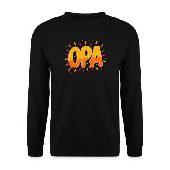 Grand-père Grand-père Vintage - Sweat-shirt Unisexe - noir - Devant - Alina (178cm) & Michal (187cm)