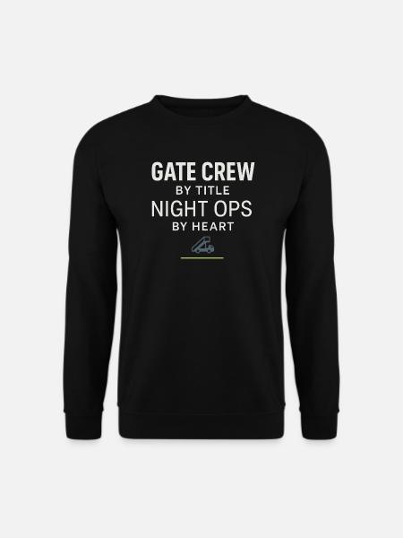 Nachtschichtrampe Des Bodenpersonals Am - Unisex Pullover - Schwarz