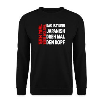 Go get beer Funny beer Drinking joy - Unisex Sweatshirt - black - Front - Alina (178cm) & Michal (187cm)