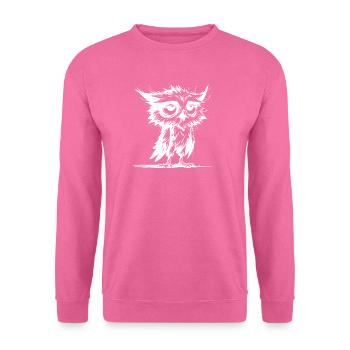 Eulen Morgenmuffel ich habe nicht verschlafen - Unisex Pullover - Pink - Vorne