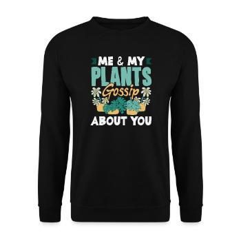 Cadeaux pour les jardins et les amoureux des plantes - Sweat-shirt Unisexe - noir - Devant - Alina (178cm) & Michal (187cm)