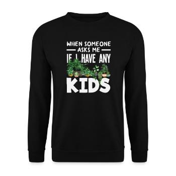 Garten- Und Pflanzenliebhaber Geschenke - Unisex Pullover - Schwarz - Vorne - Alina (178cm) & Michal (187cm)