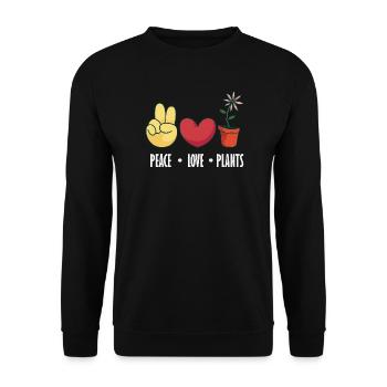 Garten- Und Pflanzenliebhaber Geschenke - Unisex Pullover - Schwarz - Vorne - Alina (178cm) & Michal (187cm)