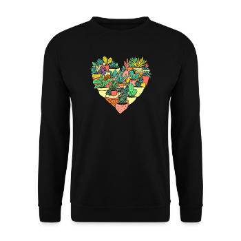 Garten- Und Pflanzenliebhaber Geschenke - Unisex Pullover - Schwarz - Vorne - Alina (178cm) & Michal (187cm)