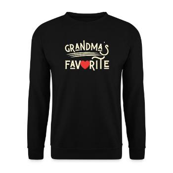 Grandma Favorite Style Vintage Love - Sweat-shirt Unisexe - noir - Devant - Alina (178cm) & Michal (187cm)