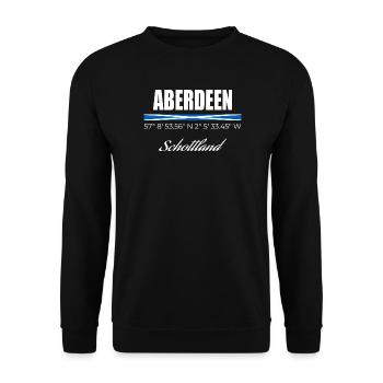 Aberdeen - Unisex Sweatshirt - black - Front - Alina (178cm) & Michal (187cm)