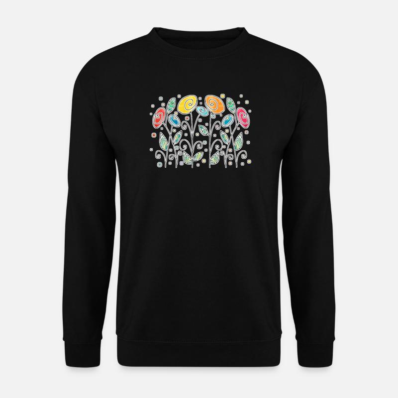 Flowers - Unisex Sweatshirt - black
