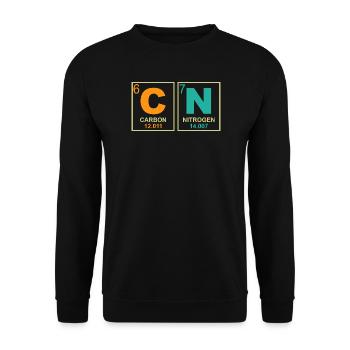 67 Tableau périodique de Sciences Drôle de Professeurs Drôles de Mème - Sweat-shirt Unisexe - noir - Devant - Alina (178cm) & Michal (187cm)