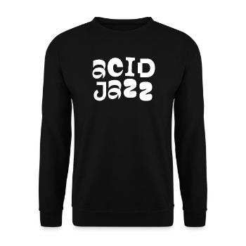 Gold Jazz Bold Typography - Unisex Sweatshirt - black - Front - Alina (178cm) & Michal (187cm)