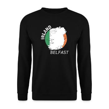 Belfast - Unisex Pullover - Schwarz - Vorne - Alina (178cm) & Michal (187cm)
