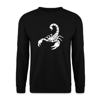 Scorpio Zodiac Animal Vector - Unisex Sweatshirt - black - Front - Alina (178cm) & Michal (187cm)