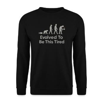 Charles Darwin Gift Natural - Unisex Sweatshirt - black - Front - Alina (178cm) & Michal (187cm)