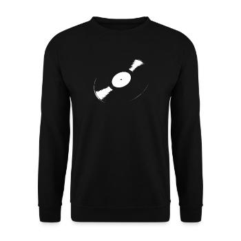 Vinyle – quoi d’autre ? - Sweat-shirt Unisexe - noir - Devant - Alina (178cm) & Michal (187cm)