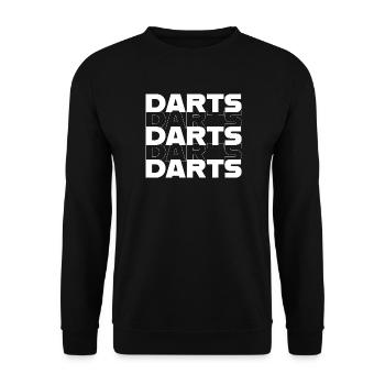 Fléchettes, fléchettes - Sweat-shirt Unisexe - noir - Devant - Alina (178cm) & Michal (187cm)