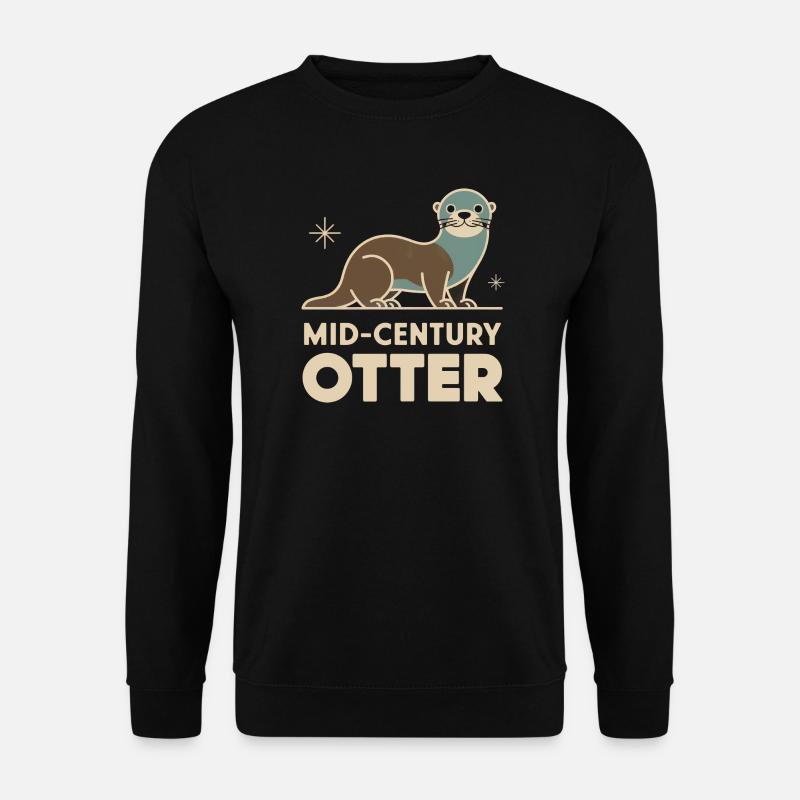 Mid-Century Otter - Unisex Pullover - Schwarz