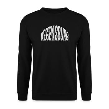 Regensburg - Unisex Sweatshirt - black - Front - Alina (178cm) & Michal (187cm)