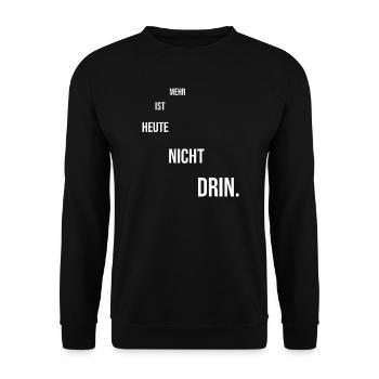 Dicton motivant - Sweat-shirt Unisexe - noir - Devant - Alina (178cm) & Michal (187cm)