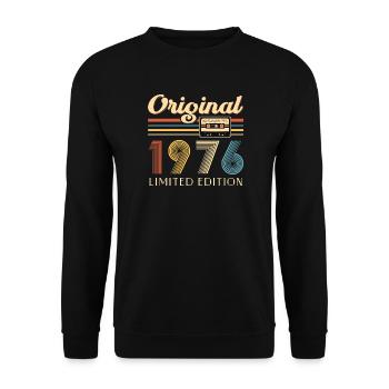 50e anniversaire 50e anniversaire Original 1976 - Sweat-shirt Unisexe - noir - Devant - Alina (178cm) & Michal (187cm)