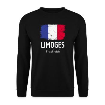 Limoges - Unisex Pullover - Schwarz - Vorne - Alina (178cm) & Michal (187cm)