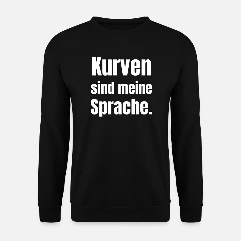 Curves are my language - Unisex Sweatshirt - black