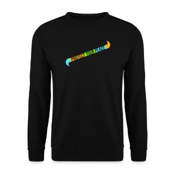 Protect Your Peace Mental Health Mindfulness - Unisex Sweatshirt - black - Front - Alina (178cm) & Michal (187cm)