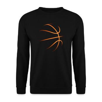 Basketball Basketball Player Gift Idea Baller Bball - Unisex Sweatshirt - black - Front - Alina (178cm) & Michal (187cm)