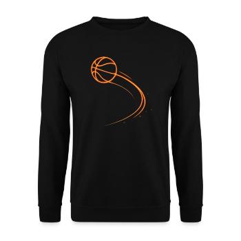 Basketball Basketball Player Gift Idea Baller Bball - Unisex Sweatshirt - black - Front - Alina (178cm) & Michal (187cm)