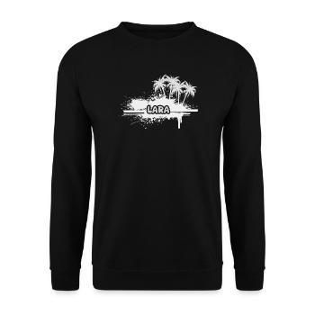 Lara en vacances - Sweat-shirt Unisexe - noir - Devant - Alina (178cm) & Michal (187cm)