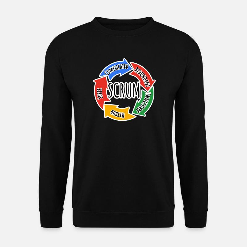 Scrum Framework für agiles Arbeiten in Entwicklung - Unisex Pullover - Schwarz