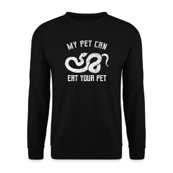 Snake Keeper Artwork - Unisex Sweatshirt - black - Front - Alina (178cm) & Michal (187cm)