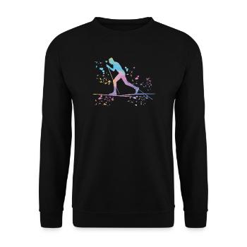 Ski de fond Ski de fond - Sweat-shirt Unisexe - noir - Devant - Alina (178cm) & Michal (187cm)