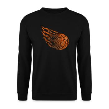 Basketball Basketball Player Gift Idea Baller Bball - Unisex Sweatshirt - black - Front - Alina (178cm) & Michal (187cm)