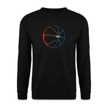 Basketball Basketball Player Gift Idea Baller Bball - Unisex Sweatshirt - black - Front - Alina (178cm) & Michal (187cm)