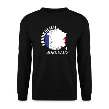 Bordeaux - Unisex Pullover - Schwarz - Vorne - Alina (178cm) & Michal (187cm)