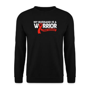 Black Friday Kaufrausch - Unisex Pullover - Schwarz - Vorne - Alina (178cm) & Michal (187cm)