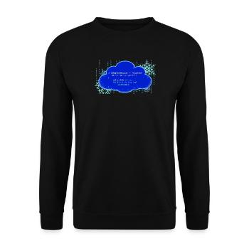 LaisseNeige () ; - Sweat-shirt Unisexe - noir - Devant - Alina (178cm) & Michal (187cm)