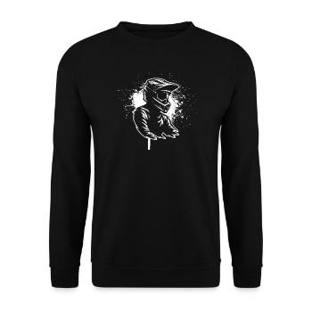 Direkte Motocross Aussage - Unisex Pullover - Schwarz - Vorne - Alina (178cm) & Michal (187cm)